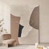 Wabi-Sabi Inspired Textured Wall Art - Neutral Geometric Shapes, Earth-Toned Minimalist Decor