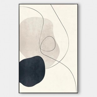 Wabi sabi WALL ART - Minimalist FLOW #Iris008