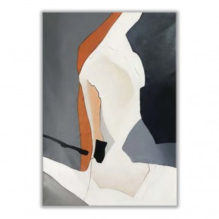 Waiting for You-abstract Figurative Oil Painting on Canvas for Modern Wall Decor