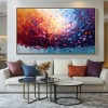 Whirlwind of Petals-Textured abstract Floral Oil Painting for Modern Interiors