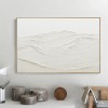 Whispering Sands-Minimalist Textured abstract Oil Painting in Neutral Tones