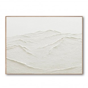 Whispering Sands-Minimalist Textured abstract Oil Painting in Neutral Tones