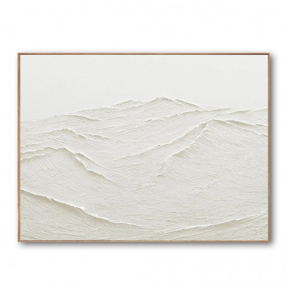 Whispering Sands-Minimalist Textured abstract Oil Painting in Neutral Tones