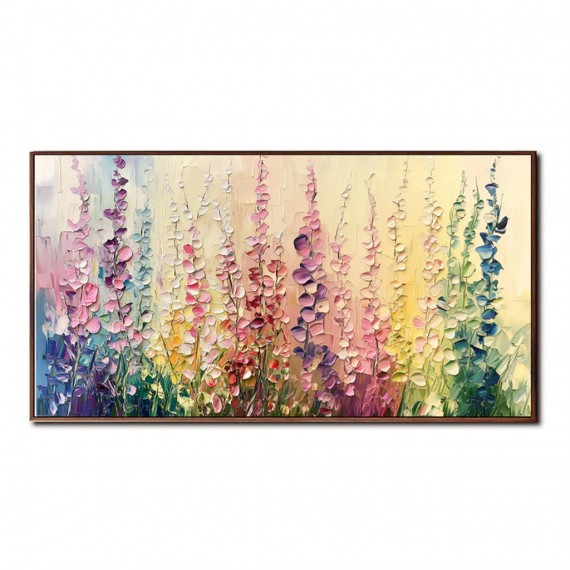 Wildflower Symphony: Textured Art