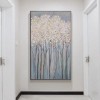 Winter in the North-Textured Winter Landscape Oil Painting on Canvas for Modern Decor