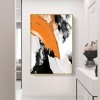 Yellow And Black abstract Painting - Bold Horizons #Iris010