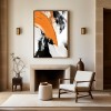 Yellow And Black abstract Painting - Bold Horizons #Iris010