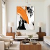 Yellow And Black abstract Painting - Bold Horizons #Iris010