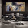 Zoom-abstract Oil Painting with Bold Colors and Dynamic Texture
