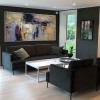 Zoom-abstract Oil Painting with Bold Colors and Dynamic Texture