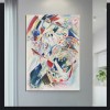 abstract Expressionist Canvas Art: Colorful Kandinsky - Inspired