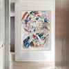 abstract Expressionist Canvas Art: Colorful Kandinsky - Inspired