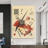 abstract Geometric Art Print: Dynamic Shape Composition for Wall Art