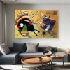 abstract Geometric Oil Painting: Colorful Shapes for Wall Decor
